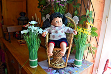 poupee corolle 36 cm 2006 asiatique numeros nuque avec une belle tenue rare