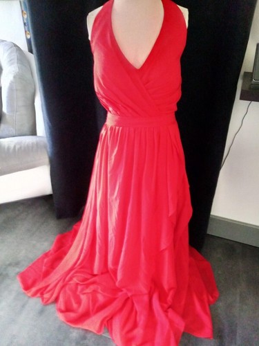 Robe soirée longue rouge - de,