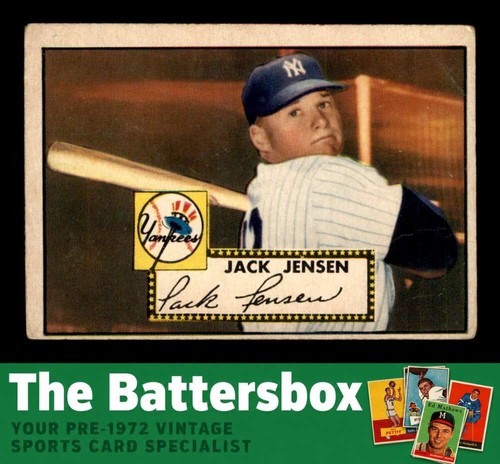 1952 topps 122 jackie jensen - 1952, #122