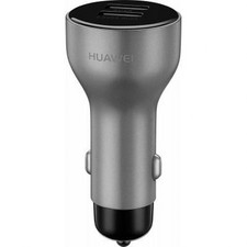 Huawei Chargeur allume-cigare argenté avec 2 ports USB Gris