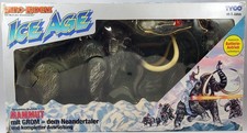 Dino Riders Ice Age - Wooly Mammoth / Mammouth Laineux & Grom - Tyco Siso Allema