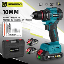 Perceuse Visseuse Visseuse Devisseuse avec 2 Batteries pour Projet de Bricolage