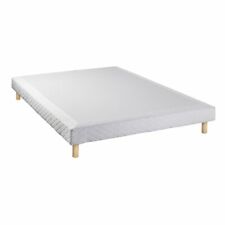 Lit Sommier double tapissier lattes Priam DUNLOPILLO 140x190cm hauteur 35cm
