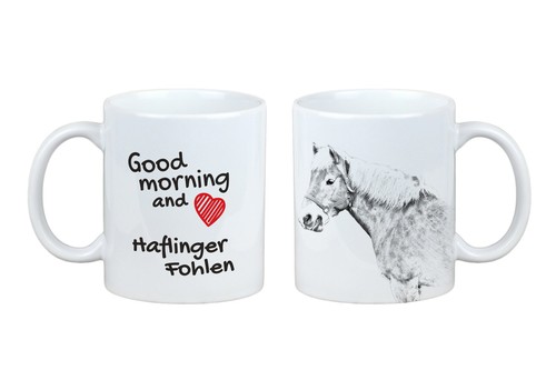 Haflinger fohlen tasse - fohlen, avec