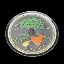 Assiette en céramique décor