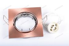 Cuivre Soutien Encastré Carré Réglable Support de Lampe Spots LED GU10 D5A2