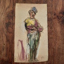 Dessin Ancien Portrait Fond