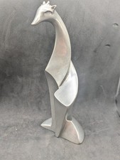 Statuette girafe en étain HV – style Art déco – 18 cm / 1 kg – Fabrication...