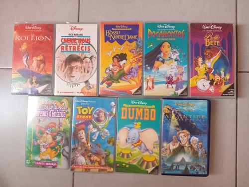Lot cassettes vidéo vhs - 9,
