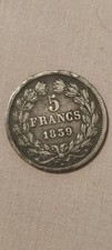 Pièce 5 Francs Argent 1839 B