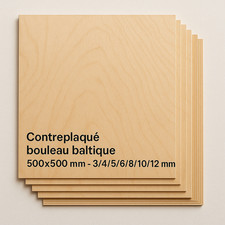 500x500 mm | 3mm - 12mm | Contreplaqué bouleau multiplex plaques | Découpe laser