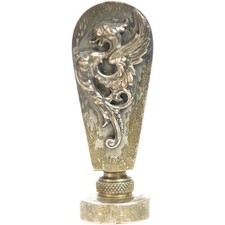 Sceau à cacheter (seal) de collection en bronze argenté griffon