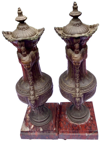 Cassolettes décor putti - décor, de