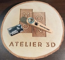 Pipe bois avec foyer métal +