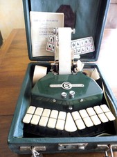 Ancienne machine Sténotype Grandjean Typewriter - 1954