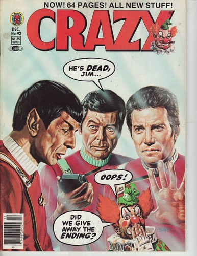 Crazy magazine vf - #92, vf-