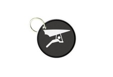 Porte cles clé clefs rond imprime double face deltaplane