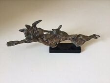 Sculpture Brutaliste Bronze Signé Design Vintage Annees 60 70 