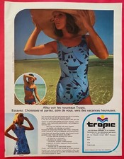 Publicité presse: Maillot de bain TROPIC pour Femmes & Rasoir PHILIPS XTR  1974