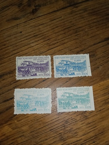 Authentiques timbres vietnam - 4,