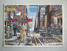 DANIEL AUTHOUART  carte Postale " New York City  " 1986