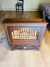 orgue de barbarie 27 notes pneumatique en très bon état bois massif 21 flutes