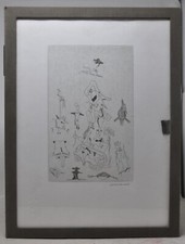 Joyce Mansour – Faire signe au machiniste ). Edition originale, ornée de 5 illus