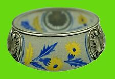  COUPE PATE DE VERRE signée D'ARGYL monture métal argenté  