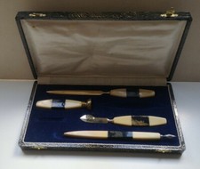 Ancien nécessaire d'écriture de bureau Art Déco Bakélite 