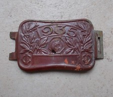 Ancienne plaque fiscale taxe