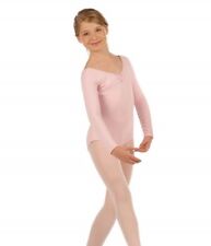  Justaucorps de danse  manches longues, fille, CAPEZIO CC460C rose en 6/8 ans