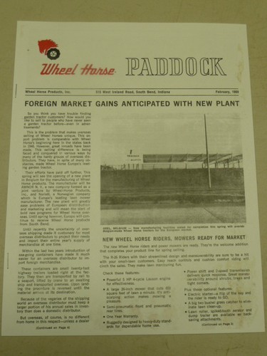 Wheel horse tractors paddock - tractors,
