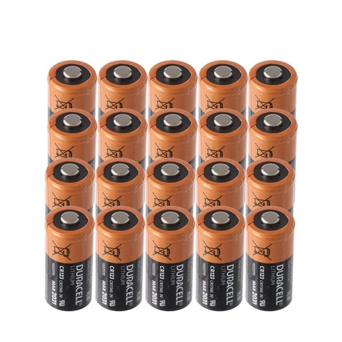 20x duracell cr123a piles - 20x,