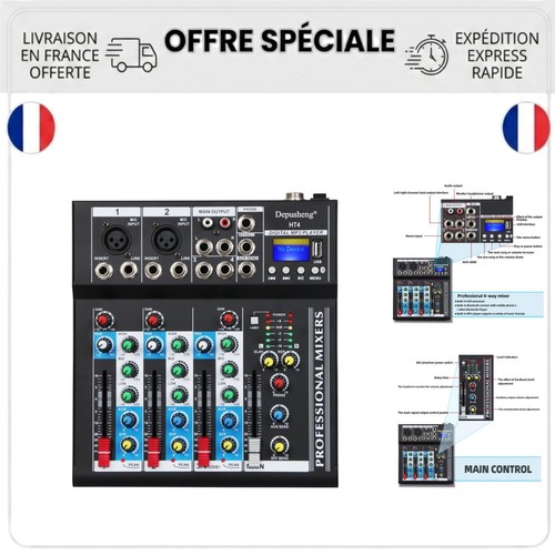 Table mixage 4 canaux - de,