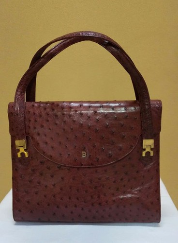 Sac bally cuir - bally, d'autruche