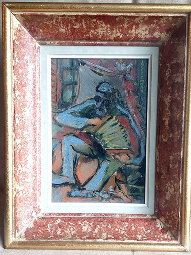 Peinture huile sur - huile, l'