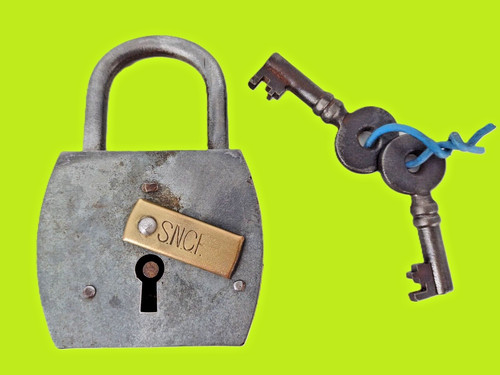 Ancien cadenas sncf chemin - ancien,