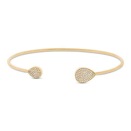 14k jaune diamant - or, ouvert