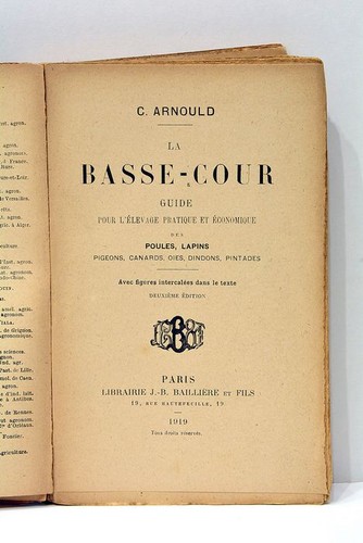 Basse cour arnould guide - basse-cour,