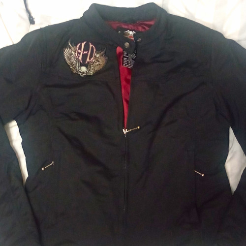 Harley davidson black jacket - black,