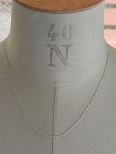 Collier Chaîne Argent Massif 925 - 1 g - 44,5 cm Bijoux Vintage