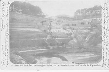Carte postale ancienne  St Férréol le bassin a sec vue de la pyramide  