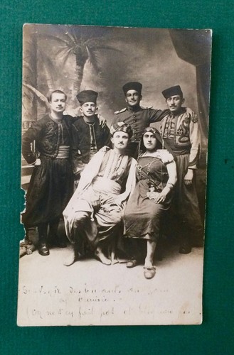 Carte photo ancienne - carte, homme