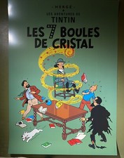 Affiche Tintin Les 7 Boules De
