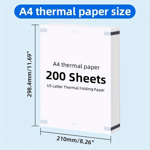 200 feuilles papier thermique - 200,