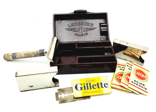 Objet vintage ancien rasoir - -,