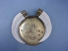 Beau vide-poche en cuivre orné de dents de phacochère - Art nouveau