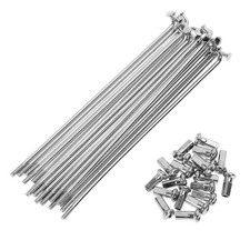 20 Set Rayons De Vélo 14G 125mm Rayons De Roue De Vélo Acier Carbone Galvanisé