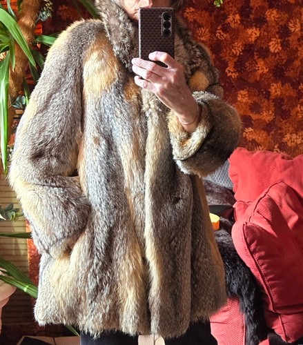 Veste fourrure renard - en,