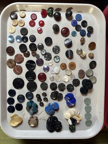 Lot boutons anciens variés - lot,